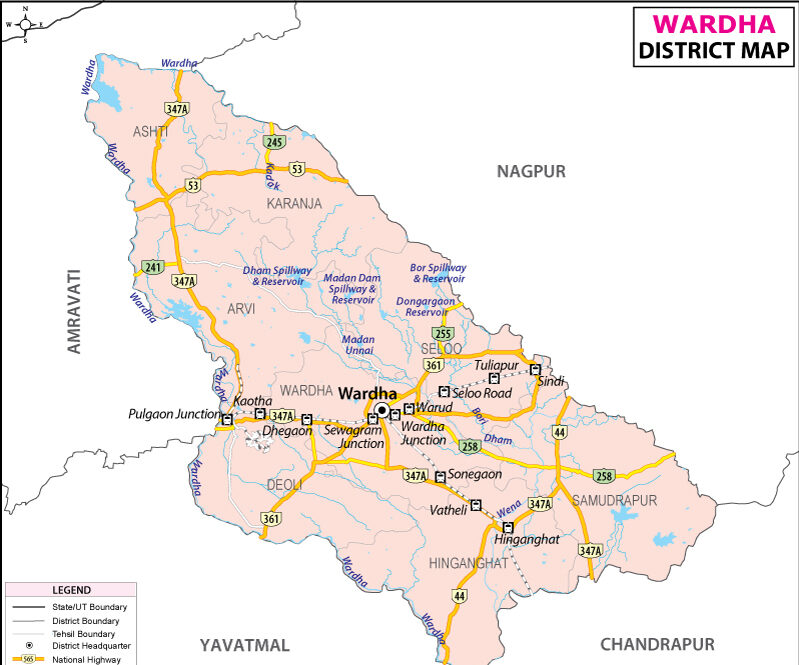 wardha district map